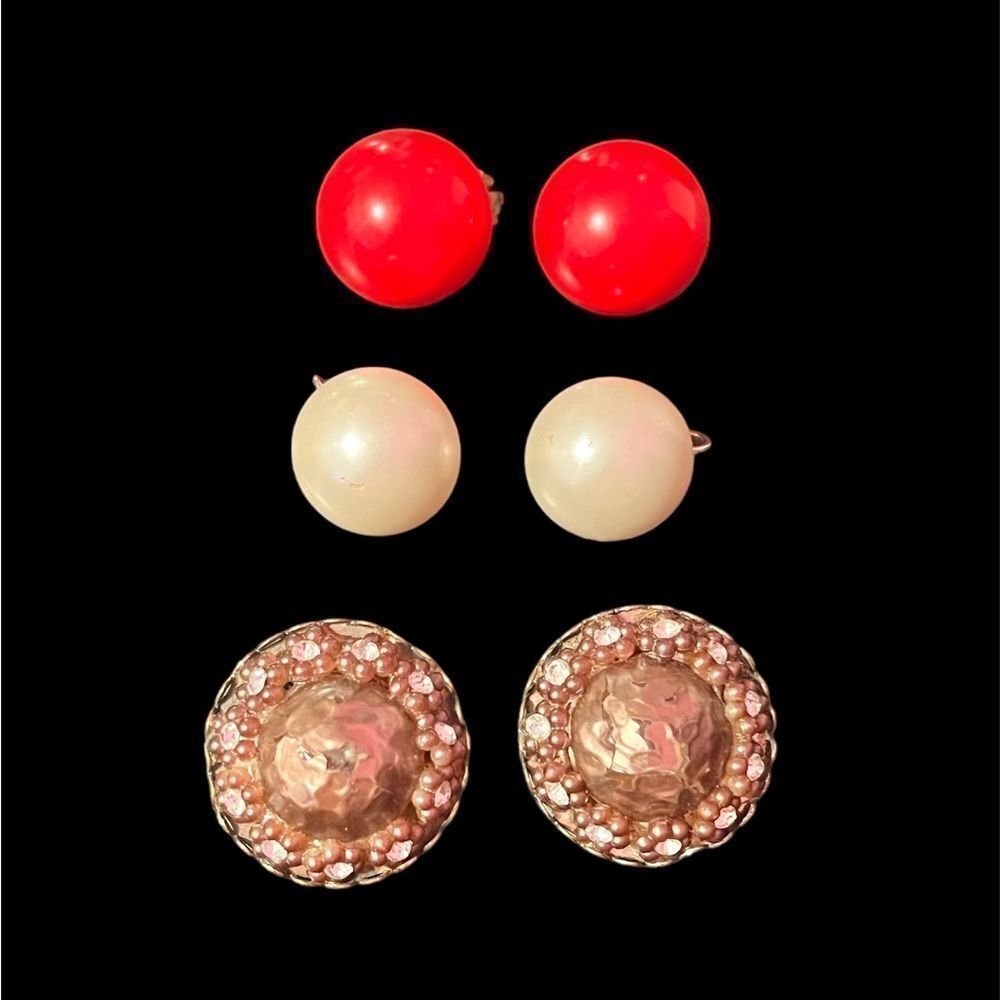 🤯5/$25🤯 Vintage Earrings Bundle 3 Pairs